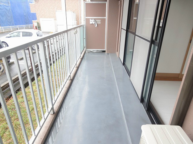 大きなベランダになります