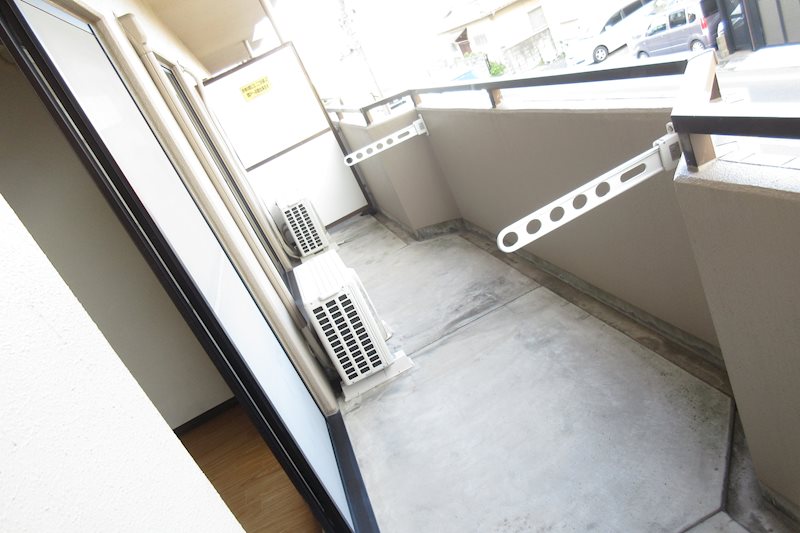日当たりの良いベランダです。