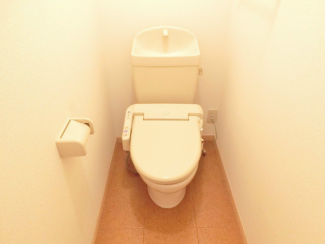シンプルでお手入れがしやすそうなトイレです。