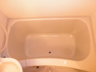 洗面台とトイレが一体になった浴室です