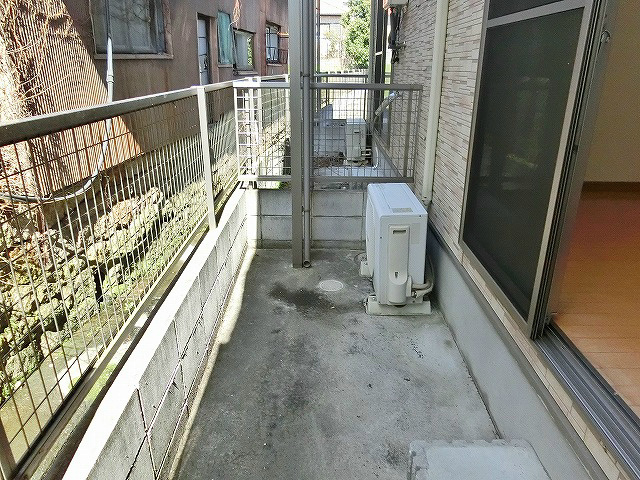 西面となるベランダ