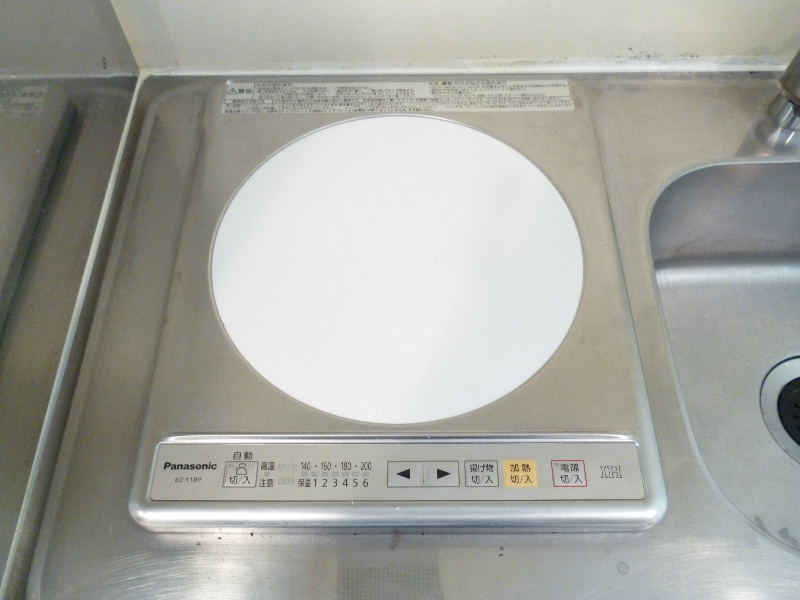 1口電気コンロです