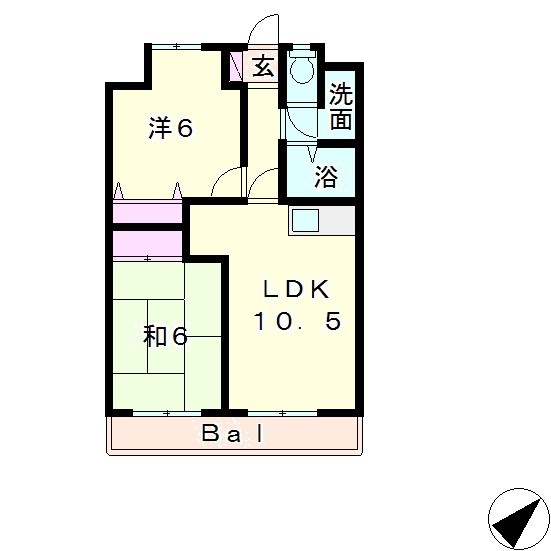 出窓は端部屋のみ付いています。