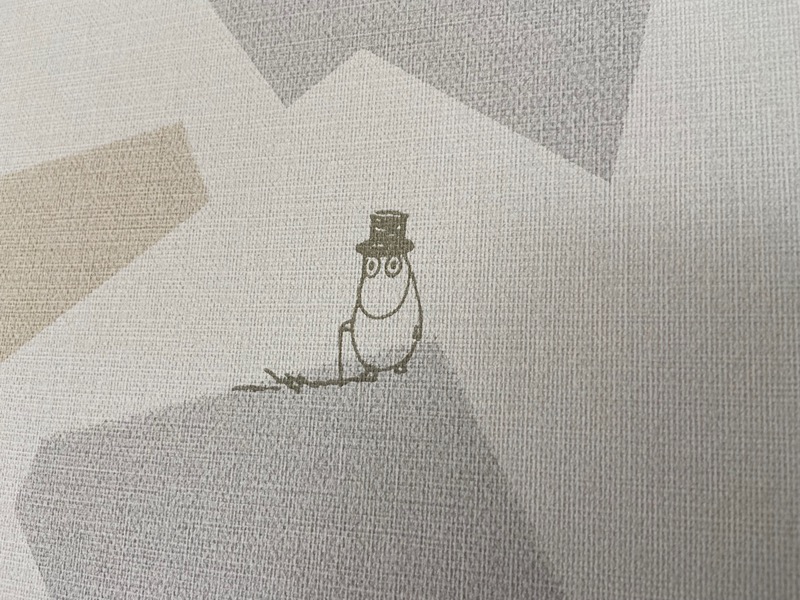 リビングの壁はムーミン柄です！