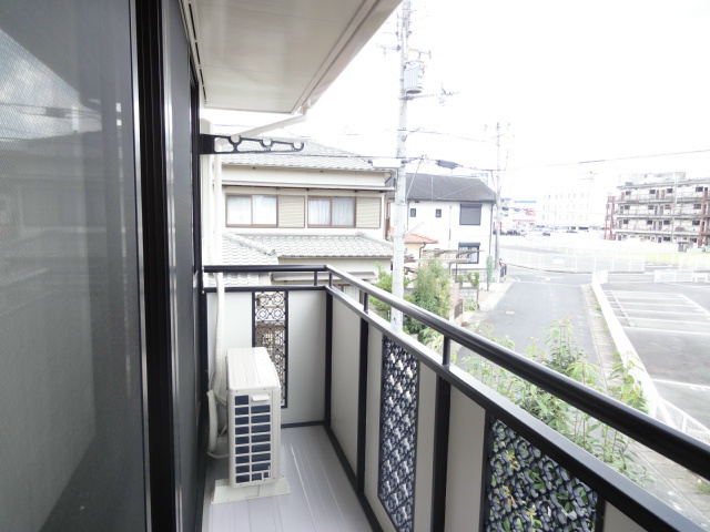 風通しの良いベランダです。