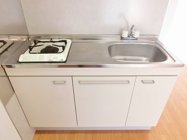 キレイに管理されているキッチンです。居室とはセパレートなので煙や臭いの進入が軽減されます。