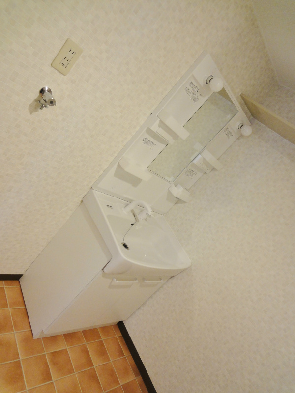 シャンプードレッサーの付いている独立洗面台です。