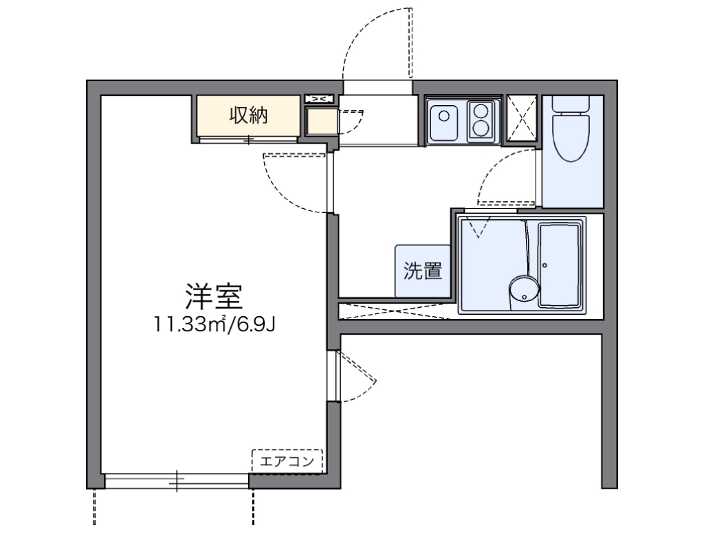 代表的な間取のため実際の間取とは異なる場合があります