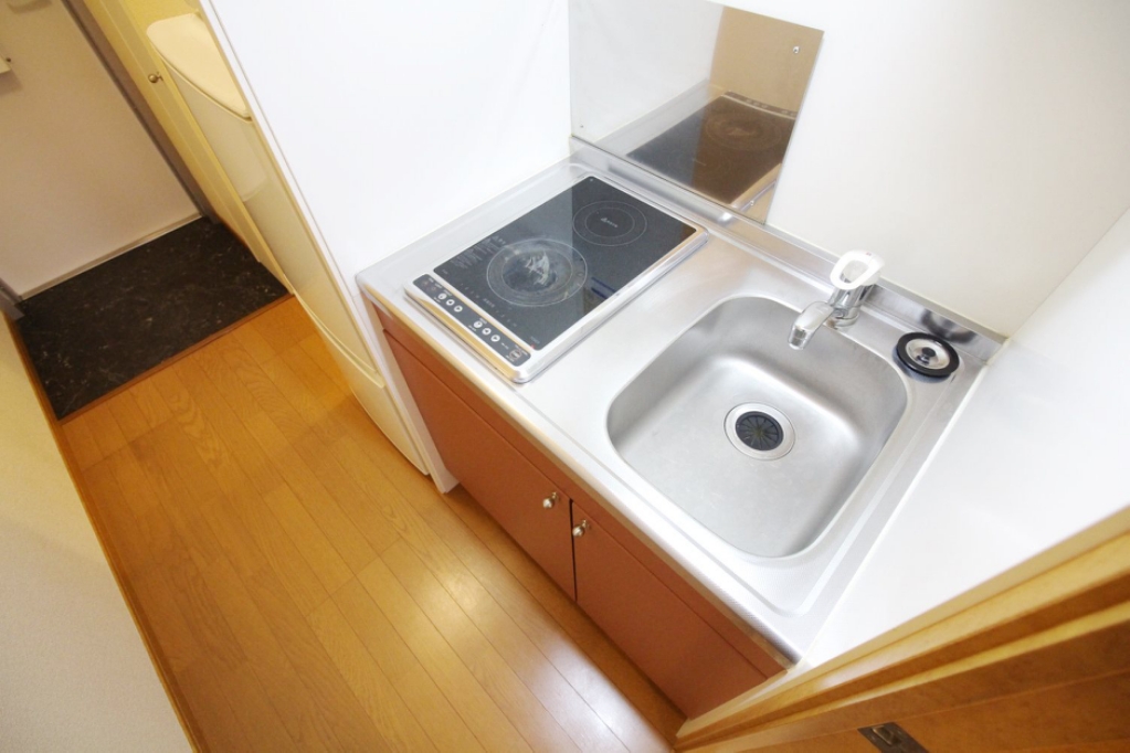 ２口コンロのラジエントヒーターはお手入れ簡単♪